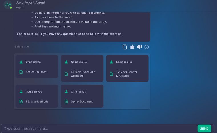A ProvenAI answer with source cards naming each contributor and document